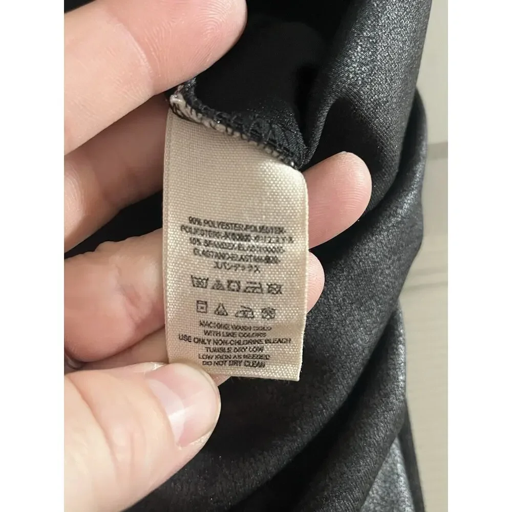 Free People Womens Size S Black Ankle Zipper Mosshart Leggings